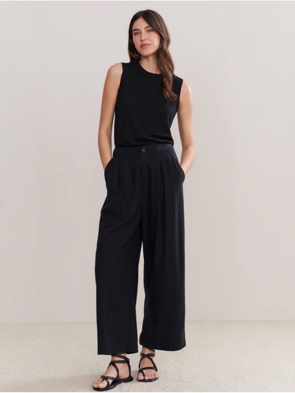 NWT Jenni Kayne Relaxed Trouser Black 2